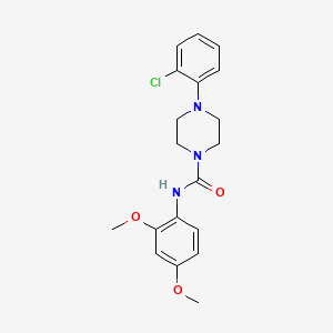 4-(2-chlorophenyl)-N-(2,4-dimethoxyphenyl)piperazine-1-carboxamide