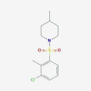 1-[(3-Chloro-2-methylphenyl)sulfonyl]-4-methylpiperidine