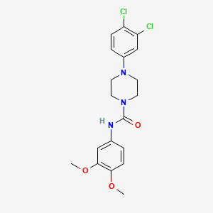 4-(3,4-dichlorophenyl)-N-(3,4-dimethoxyphenyl)piperazine-1-carboxamide