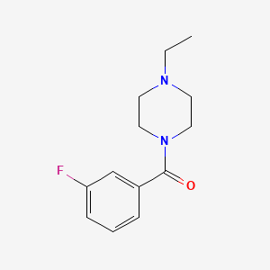 molecular formula C13H17FN2O B10969563 (4-Ethylpiperazin-1-yl)(3-fluorophenyl)methanone 