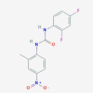 N-(2,4-difluorophenyl)-N'-(2-methyl-4-nitrophenyl)urea