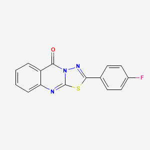 2-(4-fluorophenyl)-5H-[1,3,4]thiadiazolo[2,3-b]quinazolin-5-one