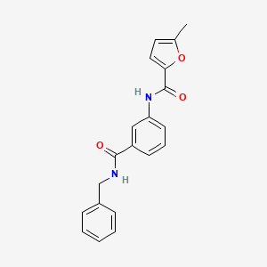 molecular formula C20H18N2O3 B10969598 N-[3-(benzylcarbamoyl)phenyl]-5-methylfuran-2-carboxamide 