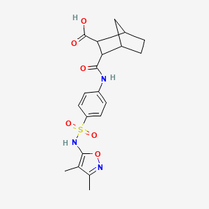 3-({4-[(3,4-Dimethyl-1,2-oxazol-5-yl)sulfamoyl]phenyl}carbamoyl)bicyclo[2.2.1]heptane-2-carboxylic acid