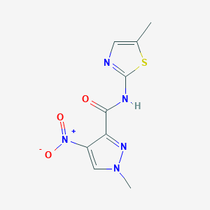 1-methyl-N-(5-methyl-1,3-thiazol-2-yl)-4-nitro-1H-pyrazole-3-carboxamide