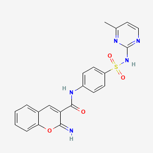 2-imino-N-{4-[(4-methylpyrimidin-2-yl)sulfamoyl]phenyl}-2H-chromene-3-carboxamide