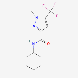 N-cyclohexyl-1-methyl-5-(trifluoromethyl)-1H-pyrazole-3-carboxamide