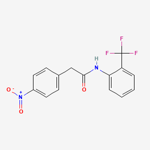 molecular formula C15H11F3N2O3 B10969628 2-(4-nitrophenyl)-N-[2-(trifluoromethyl)phenyl]acetamide 