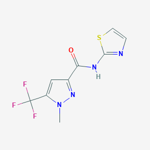 1-methyl-N-(1,3-thiazol-2-yl)-5-(trifluoromethyl)-1H-pyrazole-3-carboxamide