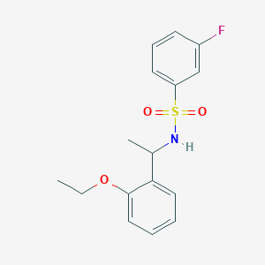 N-[1-(2-ethoxyphenyl)ethyl]-3-fluorobenzenesulfonamide