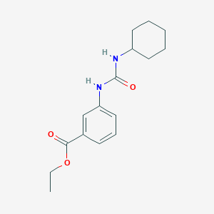 molecular formula C16H22N2O3 B10969658 Ethyl 3-[(cyclohexylcarbamoyl)amino]benzoate 