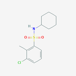 3-chloro-N-cyclohexyl-2-methylbenzenesulfonamide