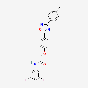 N-(3,5-difluorophenyl)-2-{4-[3-(4-methylphenyl)-1,2,4-oxadiazol-5-yl]phenoxy}acetamide