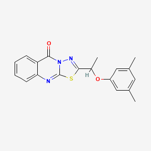 2-[1-(3,5-dimethylphenoxy)ethyl]-5H-[1,3,4]thiadiazolo[2,3-b]quinazolin-5-one