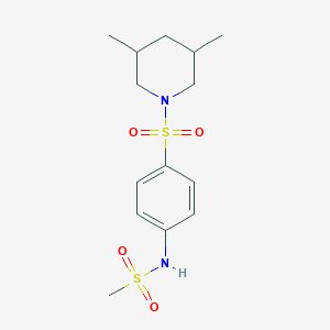 N-{4-[(3,5-dimethylpiperidin-1-yl)sulfonyl]phenyl}methanesulfonamide