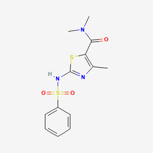 N,N,4-trimethyl-2-[(phenylsulfonyl)amino]-1,3-thiazole-5-carboxamide