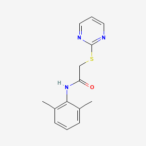 N-(2,6-dimethylphenyl)-2-(pyrimidin-2-ylsulfanyl)acetamide