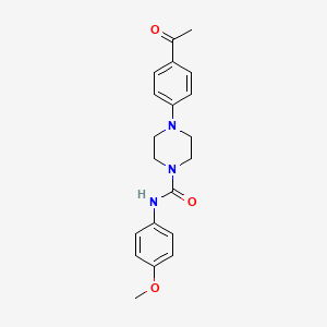 4-(4-acetylphenyl)-N-(4-methoxyphenyl)piperazine-1-carboxamide