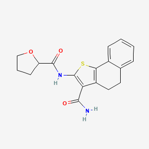 N-(3-carbamoyl-4,5-dihydronaphtho[1,2-b]thiophen-2-yl)tetrahydrofuran-2-carboxamide