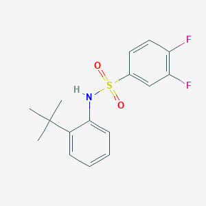 N-(2-tert-butylphenyl)-3,4-difluorobenzenesulfonamide