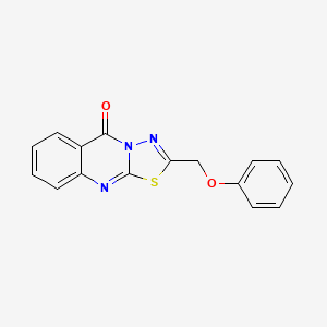 2-(phenoxymethyl)-5H-[1,3,4]thiadiazolo[2,3-b]quinazolin-5-one