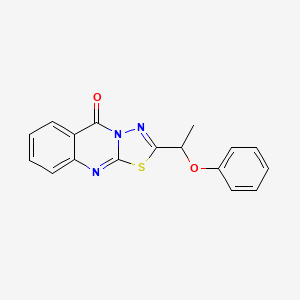 2-(1-phenoxyethyl)-5H-[1,3,4]thiadiazolo[2,3-b]quinazolin-5-one