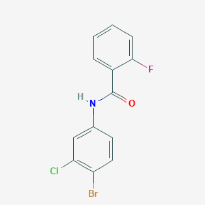 molecular formula C13H8BrClFNO B10969912 N-(4-bromo-3-chlorophenyl)-2-fluorobenzamide 