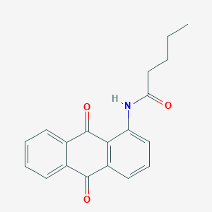 molecular formula C19H17NO3 B10969928 N-(9,10-dioxo-9,10-dihydroanthracen-1-yl)pentanamide 