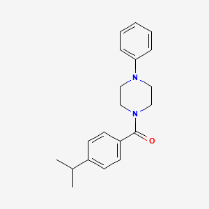 (4-Phenylpiperazin-1-yl)[4-(propan-2-yl)phenyl]methanone