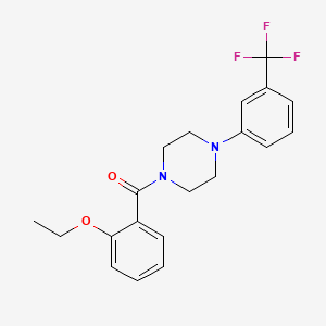 molecular formula C20H21F3N2O2 B10969953 (2-Ethoxyphenyl){4-[3-(trifluoromethyl)phenyl]piperazin-1-yl}methanone 