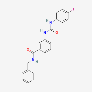 N-benzyl-3-{[(4-fluorophenyl)carbamoyl]amino}benzamide