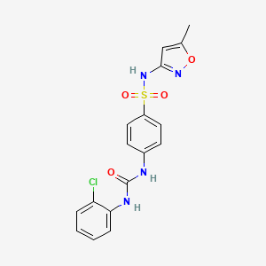 4-{[(2-chlorophenyl)carbamoyl]amino}-N-(5-methyl-1,2-oxazol-3-yl)benzenesulfonamide