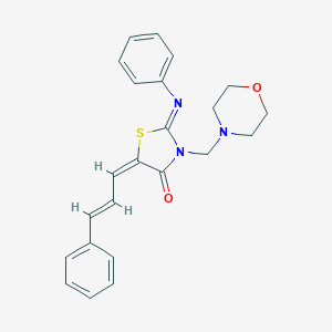 3-(Morpholinomethyl)-2-(phenylimino)-5-cinnamylidene-4-thiazolidinone