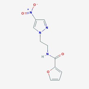 N-[2-(4-nitro-1H-pyrazol-1-yl)ethyl]furan-2-carboxamide