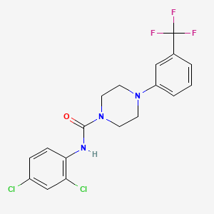 N-(2,4-dichlorophenyl)-4-[3-(trifluoromethyl)phenyl]piperazine-1-carboxamide