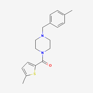 [4-(4-Methylbenzyl)piperazin-1-yl](5-methylthiophen-2-yl)methanone