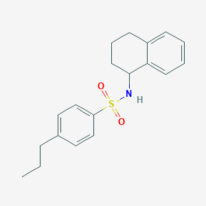 4-propyl-N-(1,2,3,4-tetrahydronaphthalen-1-yl)benzenesulfonamide