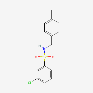 3-chloro-N-(4-methylbenzyl)benzenesulfonamide