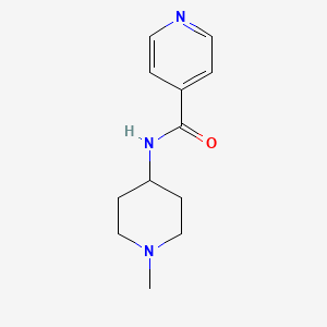 molecular formula C12H17N3O B10970096 N-(1-methylpiperidin-4-yl)pyridine-4-carboxamide 