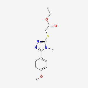 ethyl {[5-(4-methoxyphenyl)-4-methyl-4H-1,2,4-triazol-3-yl]sulfanyl}acetate