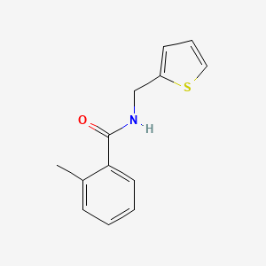 molecular formula C13H13NOS B10970122 2-methyl-N-(thiophen-2-ylmethyl)benzamide 