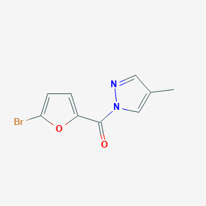 (5-bromofuran-2-yl)(4-methyl-1H-pyrazol-1-yl)methanone