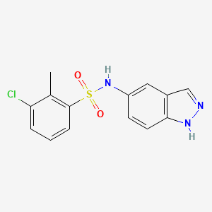 3-chloro-N-(1H-indazol-5-yl)-2-methylbenzenesulfonamide