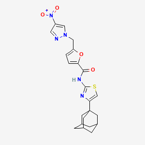 N-[4-(1-Adamantyl)-1,3-thiazol-2-YL]-5-[(4-nitro-1H-pyrazol-1-YL)methyl]-2-furamide