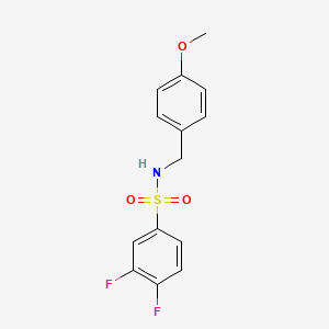 molecular formula C14H13F2NO3S B10970191 3,4-difluoro-N-(4-methoxybenzyl)benzenesulfonamide 