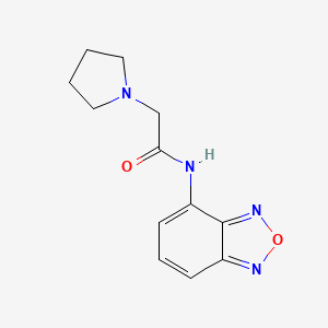 N-(2,1,3-benzoxadiazol-4-yl)-2-(pyrrolidin-1-yl)acetamide