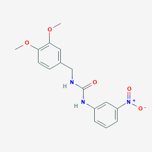 molecular formula C16H17N3O5 B10970226 1-(3,4-Dimethoxybenzyl)-3-(3-nitrophenyl)urea 