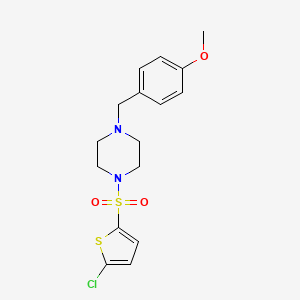 1-[(5-Chlorothiophen-2-yl)sulfonyl]-4-(4-methoxybenzyl)piperazine