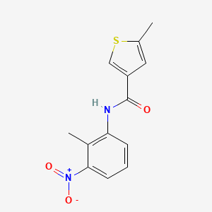 5-methyl-N-(2-methyl-3-nitrophenyl)thiophene-3-carboxamide