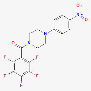 [4-(4-Nitrophenyl)piperazin-1-yl](pentafluorophenyl)methanone